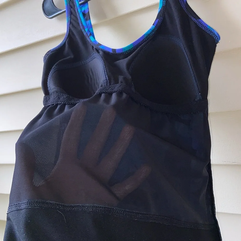 🩱Women’s Swimsuit Sz-XL Blue Floral-Tags Removed, Signs of Wear/Wash- Very Clean